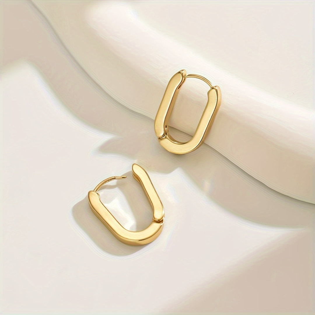 Elegante geometriske øredobber