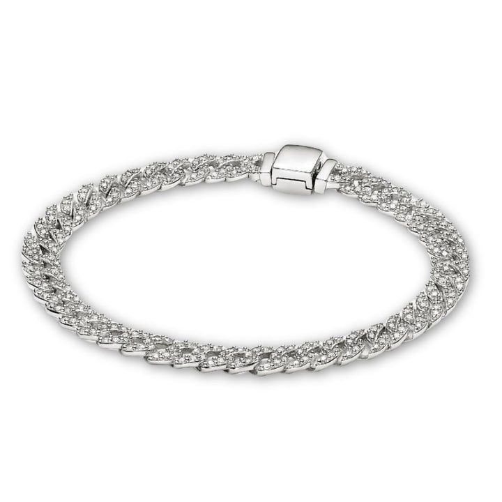 Kubansk armbånd med moissanitt