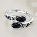 Elegant ring med månesteinsblomst