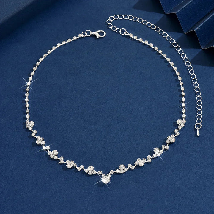Elegant bryllupshalskjede med diamanter