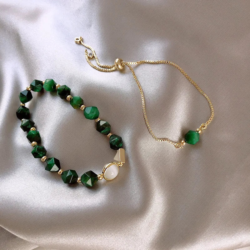 Elegant grønt armbåndsett
