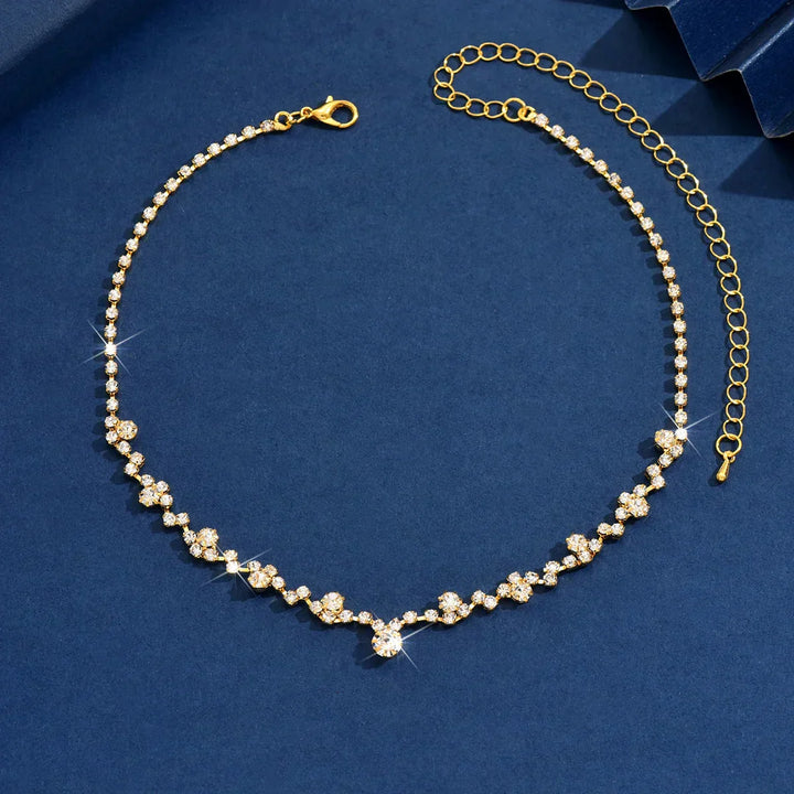 Elegant bryllupshalskjede med diamanter