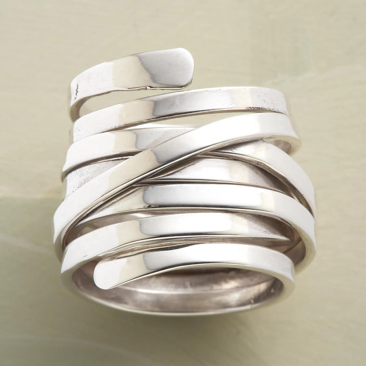 Elegant vintage sølvring