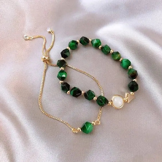 Elegant grønt armbåndsett