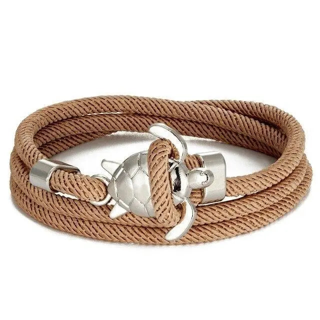 Håndlaget havskilpadde-armbånd